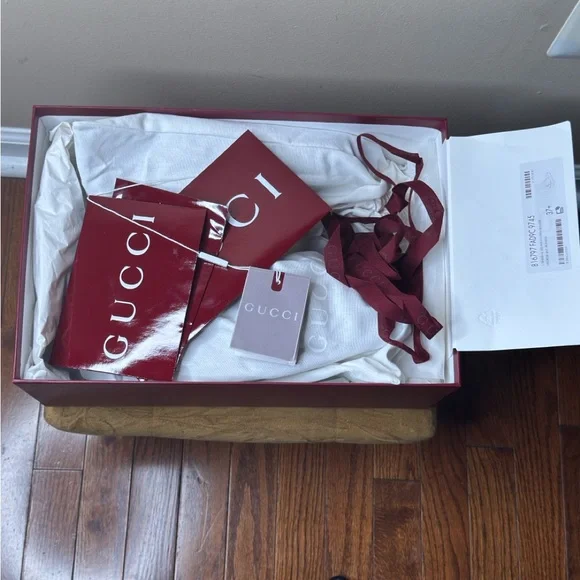 Gucci Gg Platform Women's Beige Monogram Slide Sandals - Picture 9 of 10